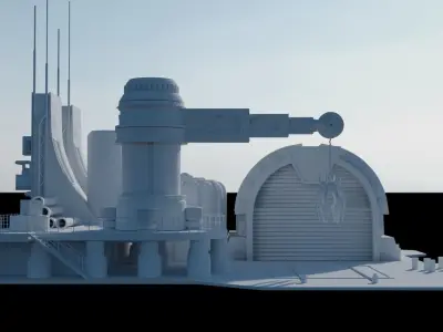 Red Alert 2 Allied MCV and Construction Yard 3D model