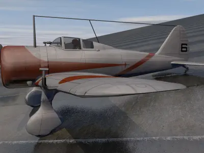 Nakajima Ki-27 Nate 3D model