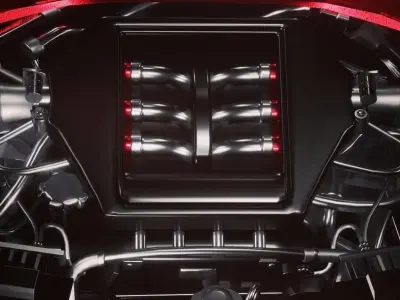 Nissan GT-R 2008 Free low-poly 3D model