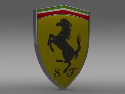 Ferrari logo 3D model