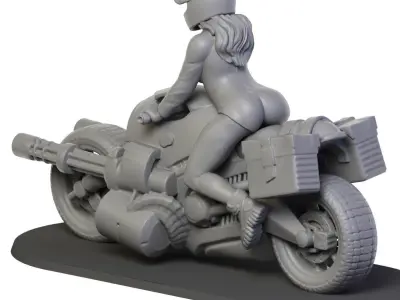 Heavy motocycle 3D print model