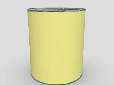 Tin Can 3 Low-poly 3D model
