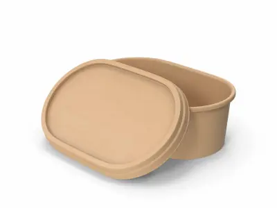 18 Food Containers Boxes Packages Collection 3D model