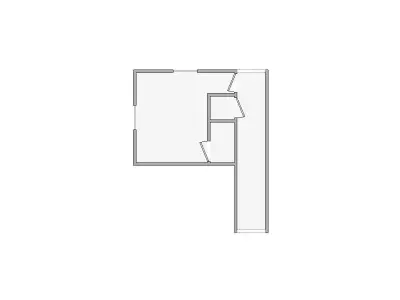 Commercial Interior Sketch - 1-250 SF - Xactimate - Matterport 3D model