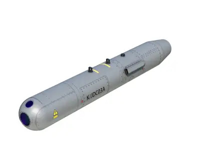 KJDC03A Targeting Pod of Chinese Military Jet Low-poly 3D model