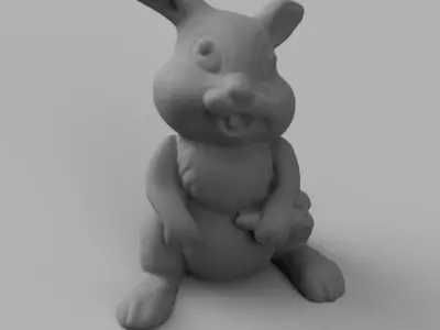 rabbit bunny figurine 3D print model