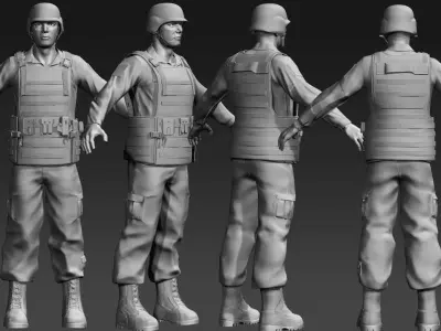 Daniel Military Cloth 3D model
