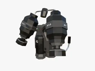 05 Jetpack Low Poly F Collection - SciFi Character Design purchase