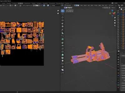 Arcane Jinx Minigun 3D model