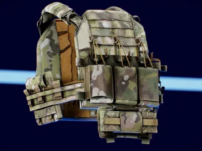 Thorax Plate Carriers Low-poly 3D model