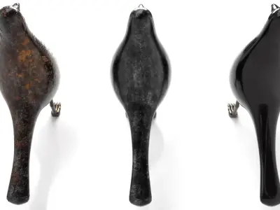 Bird Trinket Set Low-poly 3D model