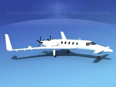 Beechcraft Starship 2000 T01 3D model