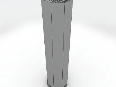 10 Buildings A Low-poly 3D model