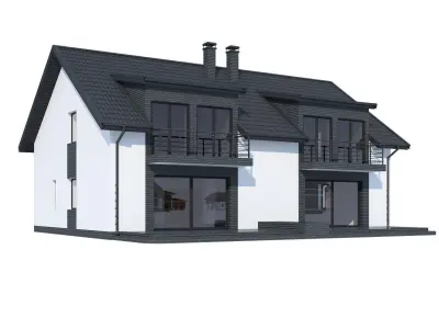 Private House model 2 3D model