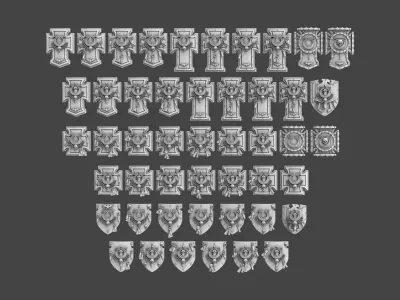 Ultramarine Power Shields 3D print model