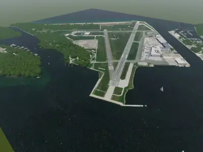 Billy Bishop Toronto City Airport 3D model