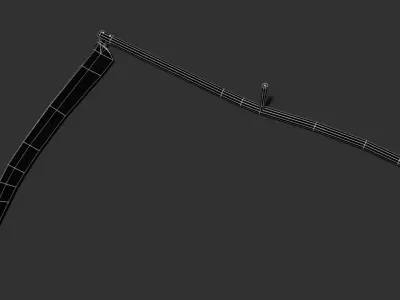 Scythe Low-poly 3D model