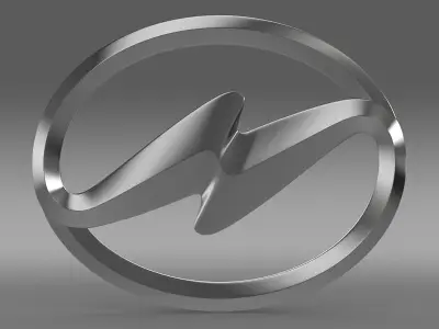 Higer logo 3D model