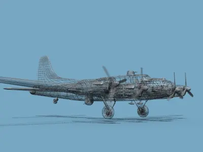 Boeing B-38A Flying Fortress II HP V01  3D model