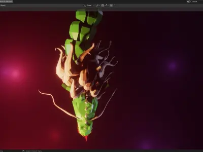 Dragon Low Poly 3D model