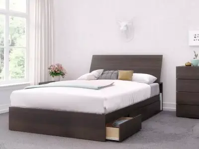 Coro Mckain Platform Bedroom Set Free 3D model