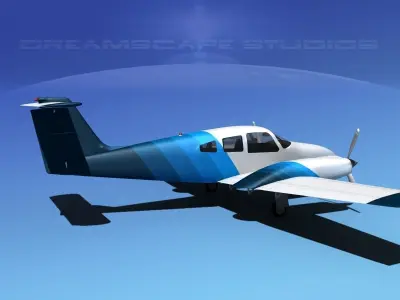 Piper PA-44-180 Seminole V12 3D model