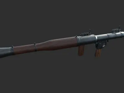 RPG-7 Rocket Launcher Low-poly 3D model