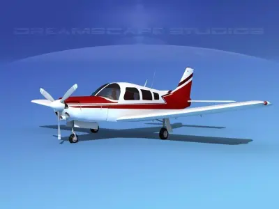 Piper Turbo Arrow 240 V09 3D model