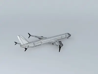 Template McDonnel Douglas DC813ER Free 3D model