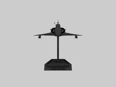 STL Dassault Mirage 2000 3D print model