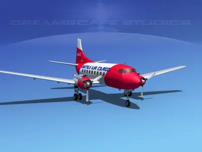 Martin 404 United Air Cargo 3D model