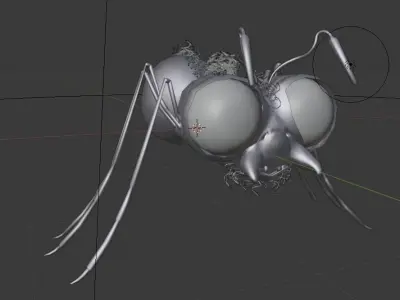 ant-rigged ant Low-poly 3D model