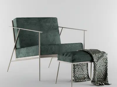 Charleston Forge Lounge Chair Free 3D model