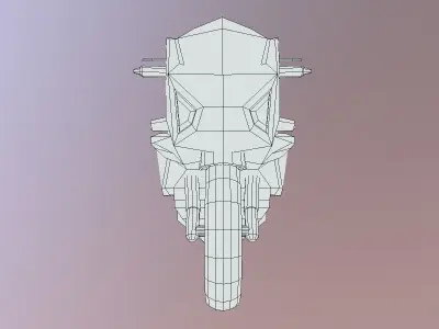 Motorcycle 3D Lowpoly Low-poly 3D model
