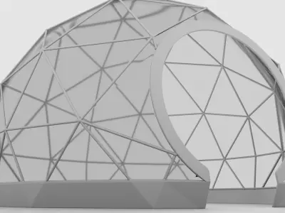 Geodesic Dome Tent 3D model