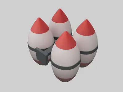 Jet Pack v2 001 Low-poly 3D model