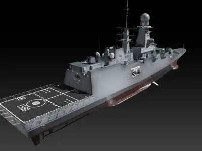 ITS Carlo Bergamini Low-poly 3D model