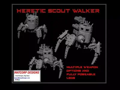Heretic Scout Stalker 3D print model