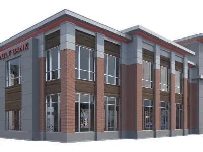 Commercial Building-024 Office Building 3D model