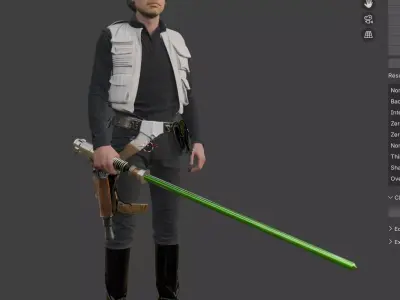 Luke Skywalker - Shadows of the Empire 3D print model