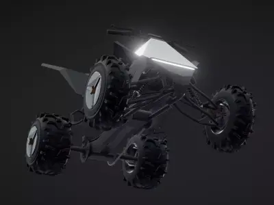Tesla Cyber quad - Cybertruck ATV 3D model