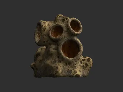 Spider Rock 03 Low-poly 3D model