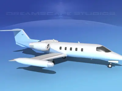 Gates Learjet 35 V08 3D model