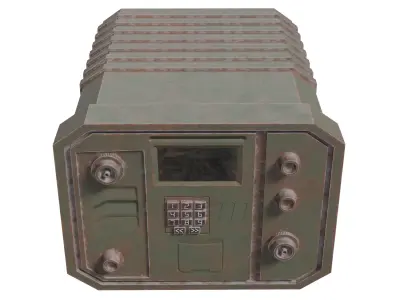 Military Device 01 - Low Poly Game Ready Low-poly 3D model