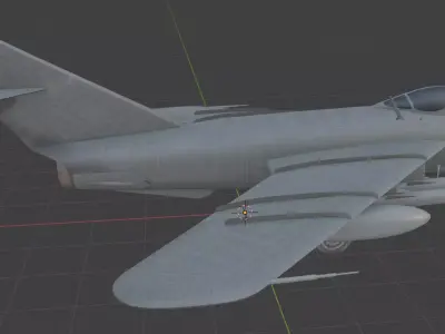 air mig17 Low-poly 3D model
