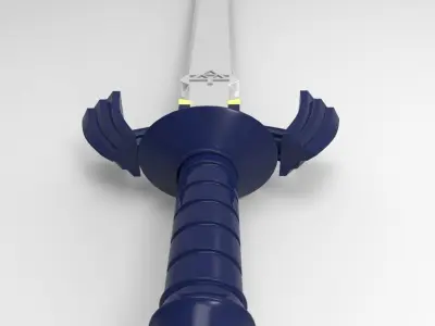 Master Sword  Low-poly 3D model