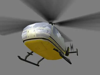 Bo105 V1 Helicopter 3D model
