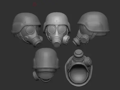 Resident Evil 2 Hunk Headsculpt for Action Figures 3D print model