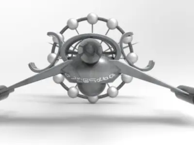 Alien Spaceship 3D model 3