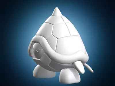 Shelled Creature Statue 3D print model